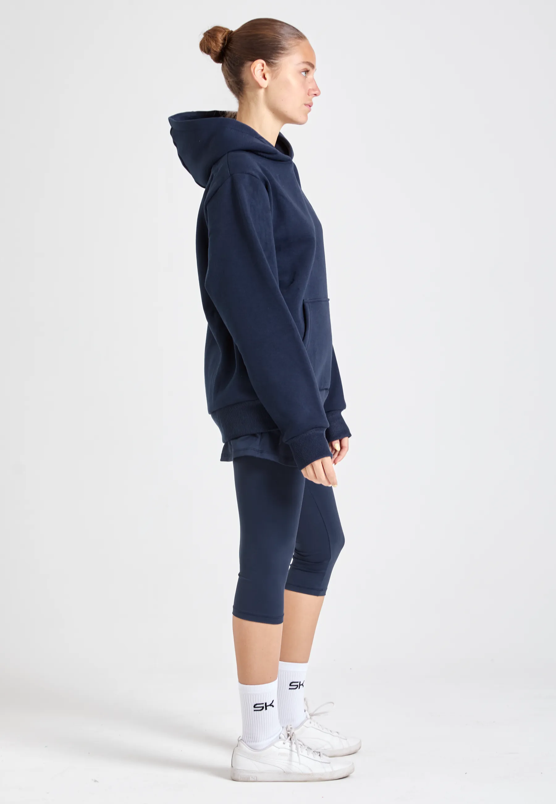 Hoodie unisex, navy blau