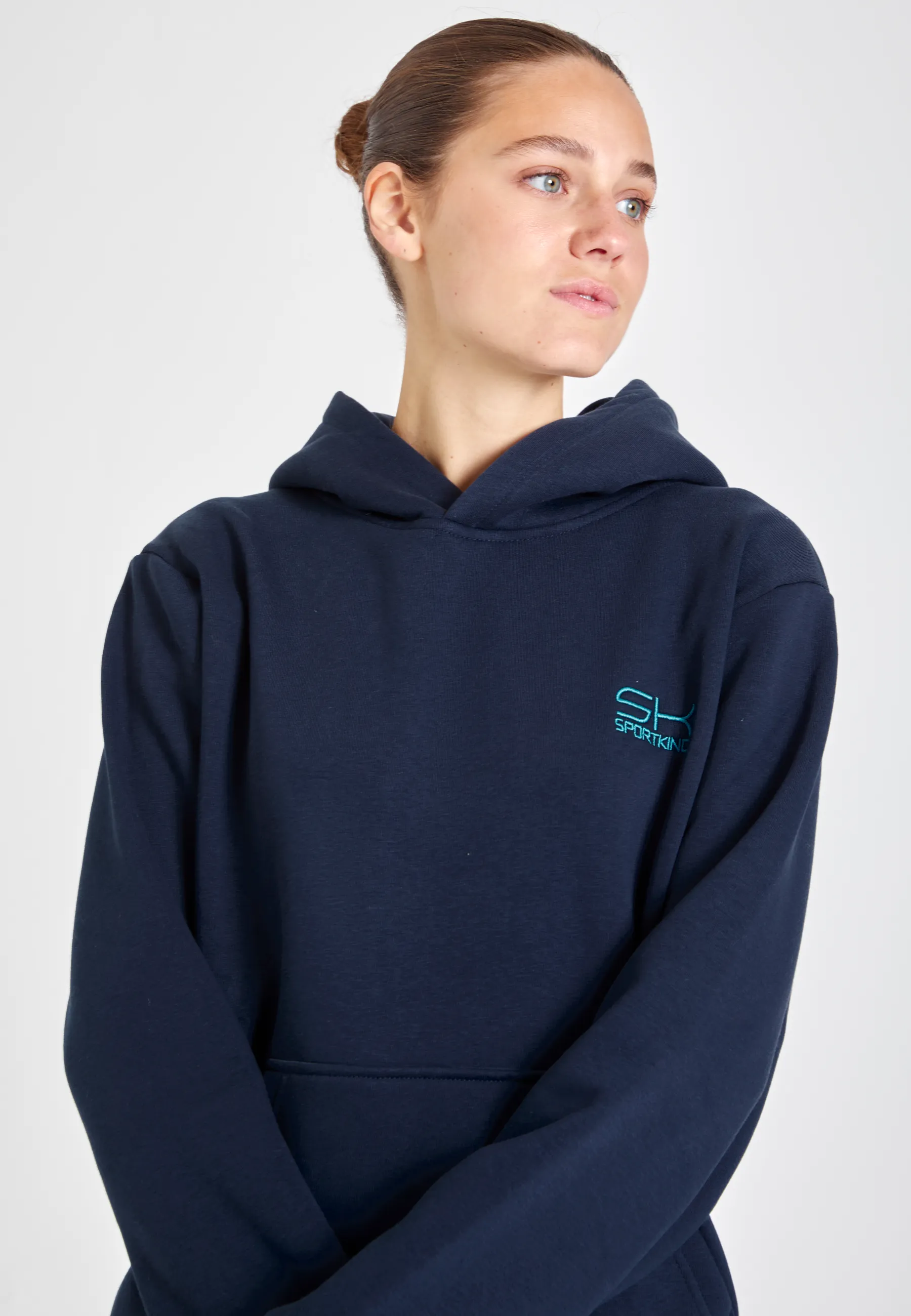 Hoodie unisex, navy blau