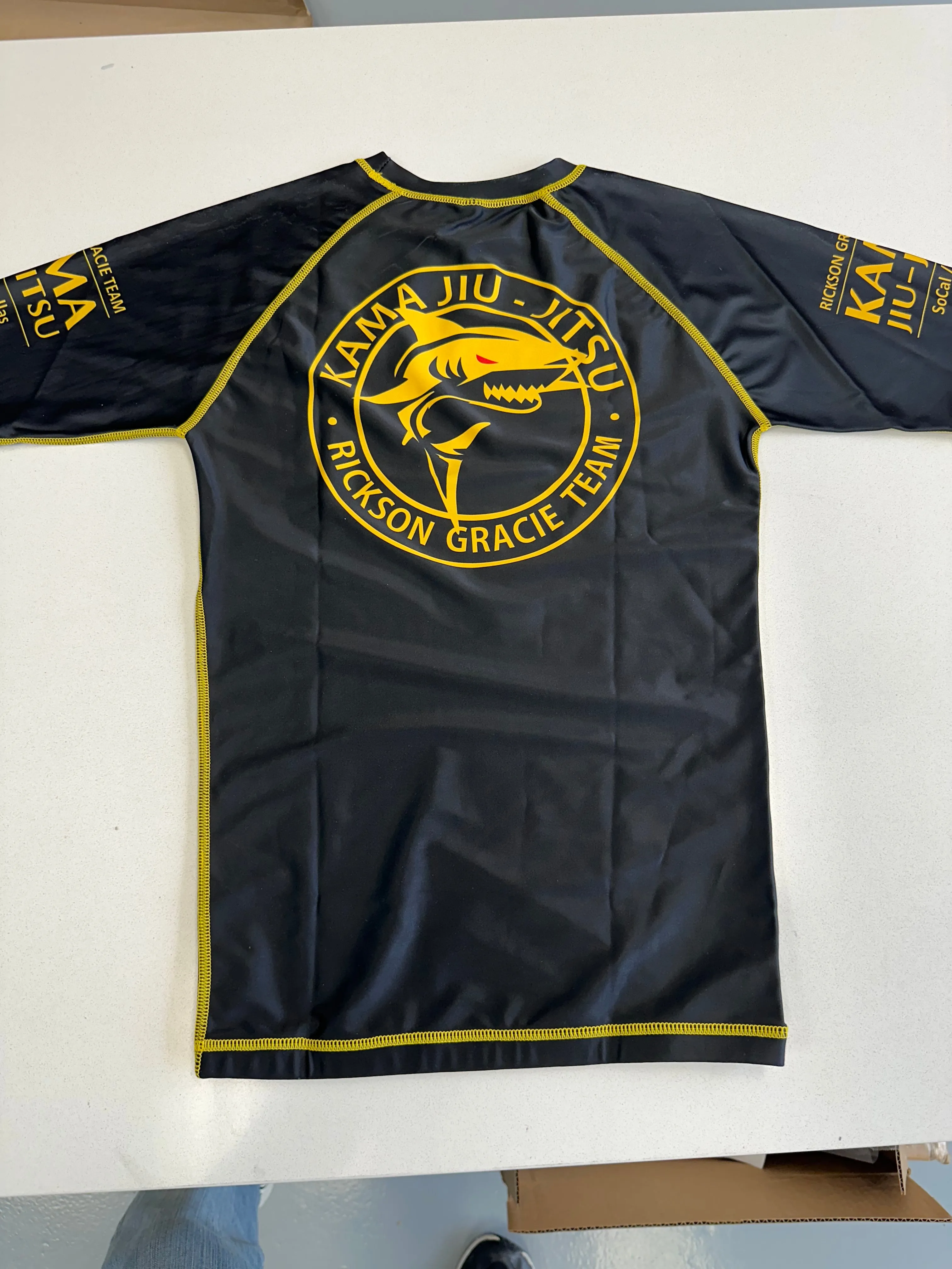 KJJ “Classic” Rash Guard Black Short Sleeve