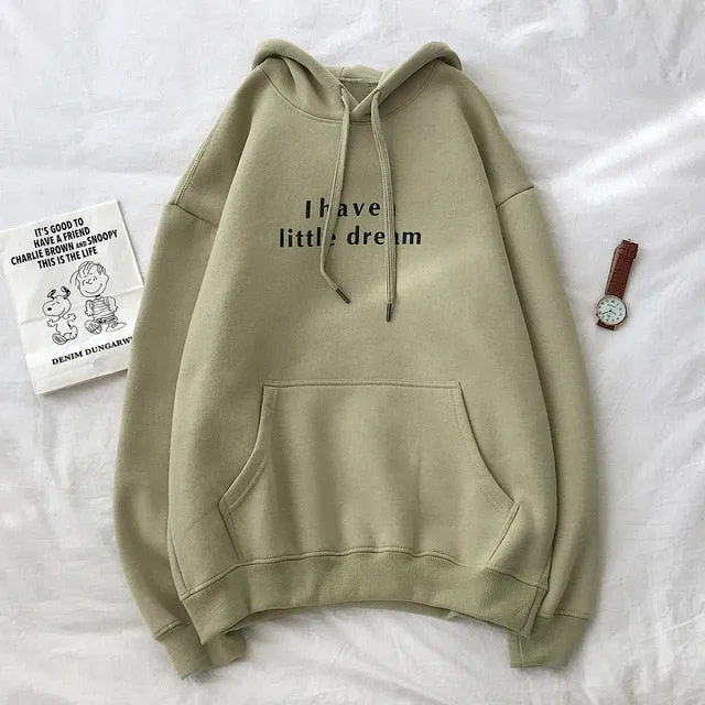 [Korean Style] 5 Colors Letter Printing Casual Hoodies