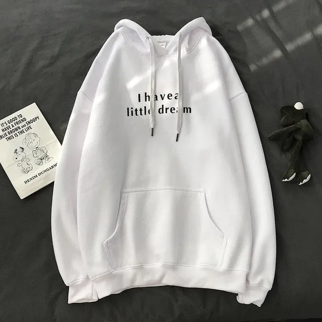 [Korean Style] 5 Colors Letter Printing Casual Hoodies