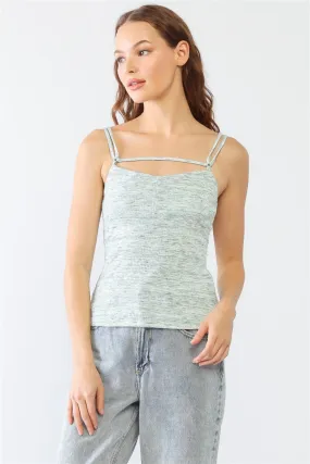  Ribbed Knit Camisole Sleep Sets