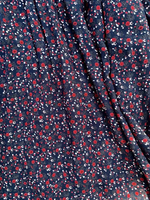 Lia Midnight Floral Wrap Dress