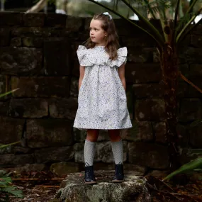 lucinda dress - cornflower confetti floral