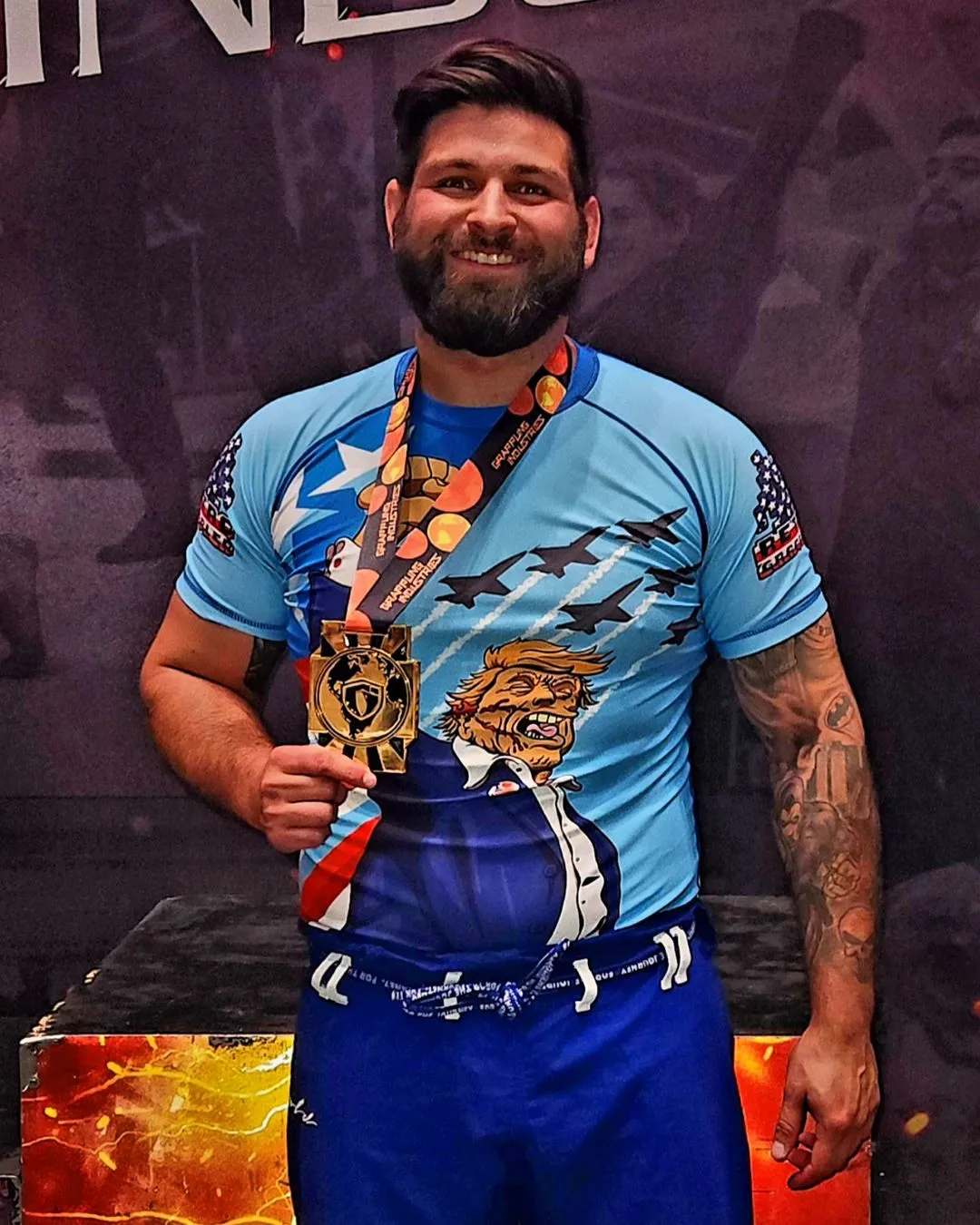 Make America Gangsta Again Trump Rash Guard