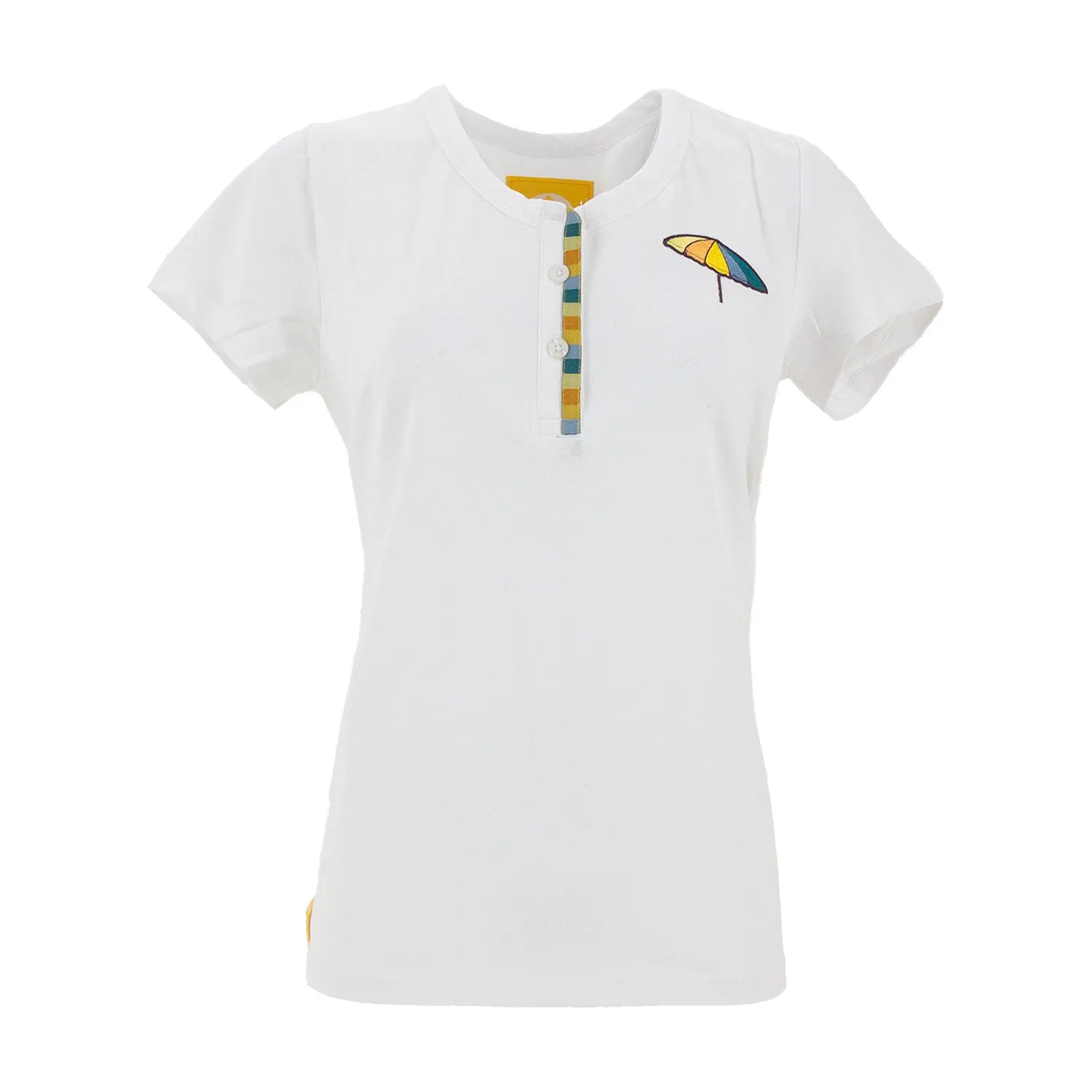 Mango Cart Signature Collection - Womens Henley (White)