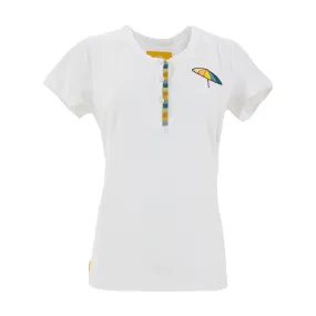 Mango Cart Signature Collection - Womens Henley (White)