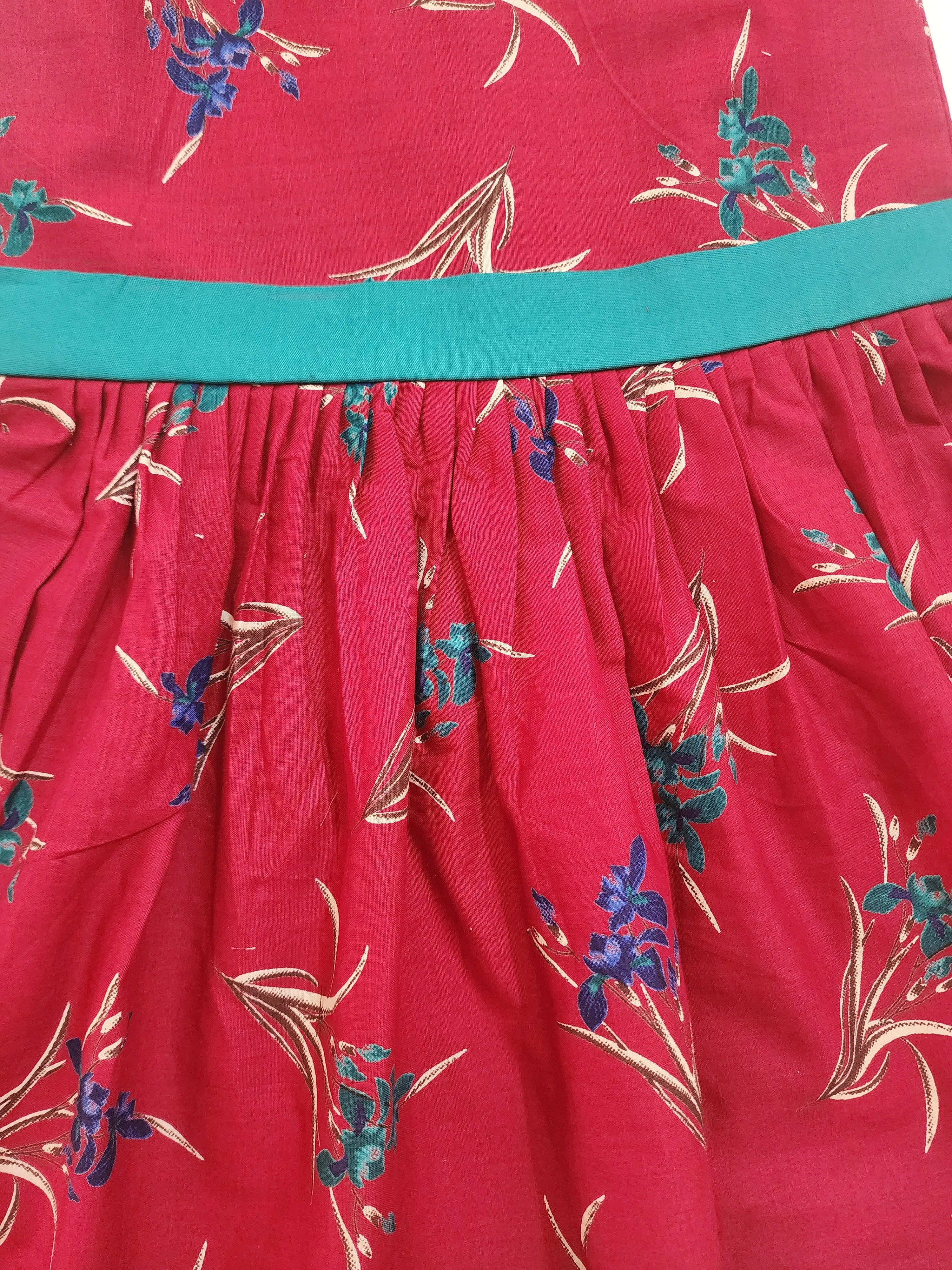 Maroon Classy Floral Kids Frock