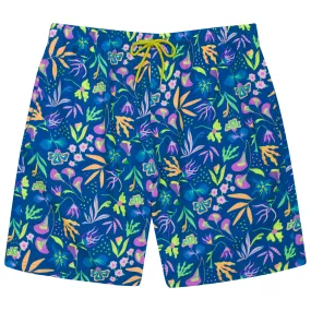 Men's 8" Swim Trunks Boxer Brief Liner | "Tropadelic"
