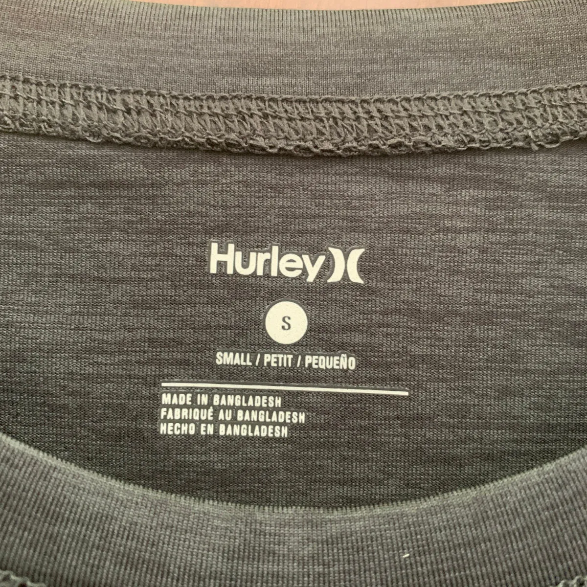 Men's Rashies - Hurley Black Heather Traditional - Short Sleeve