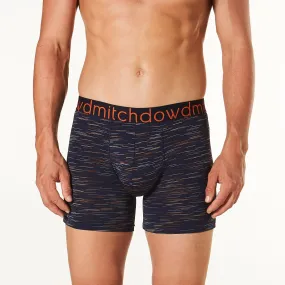 Men's Sunset Heather Everyday Active Long Leg Trunk - Navy