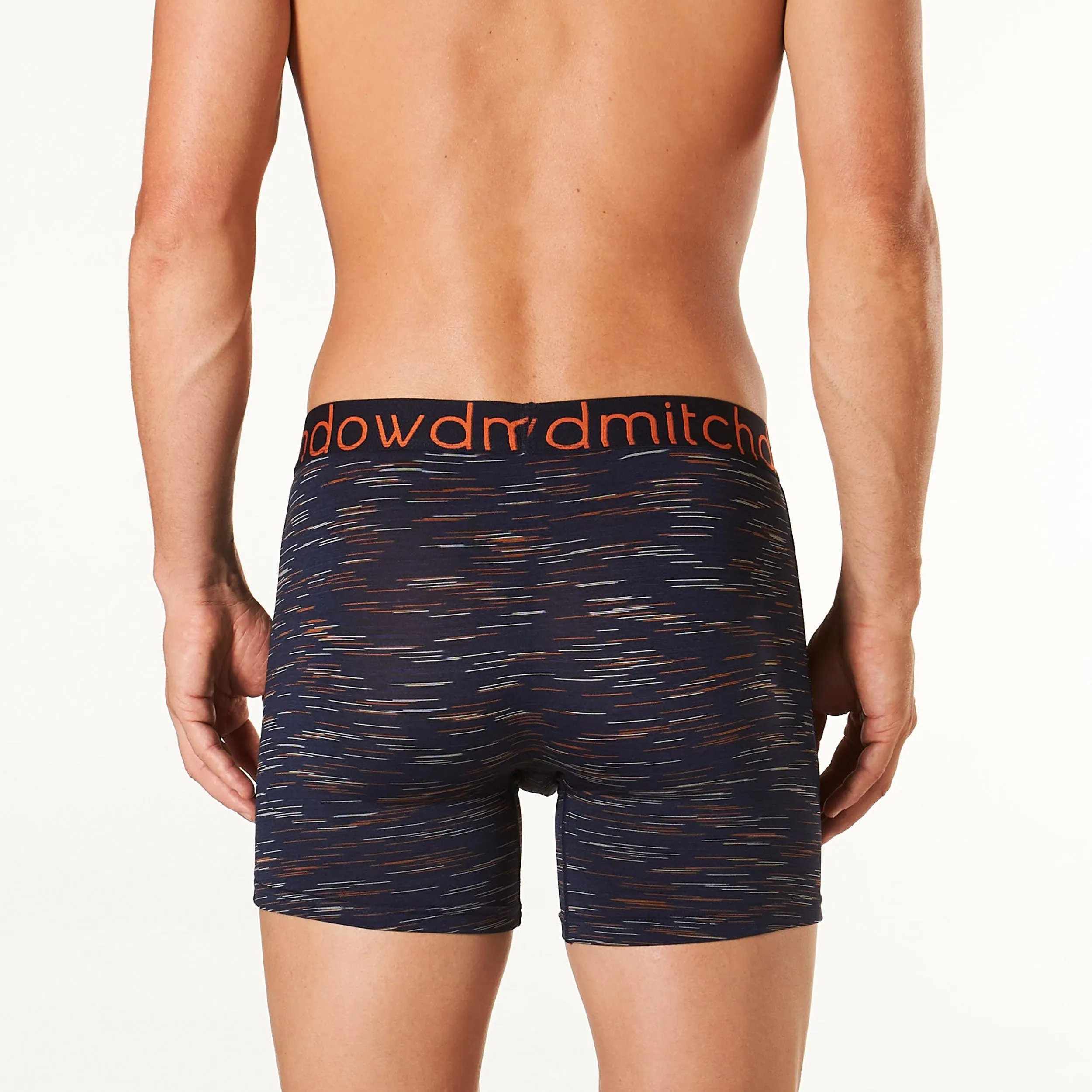 Men's Sunset Heather Everyday Active Long Leg Trunk - Navy