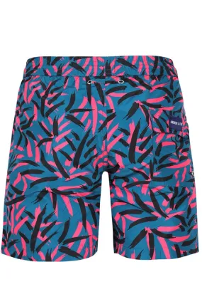 Men's Tropical Print Swim Trunk Shorts