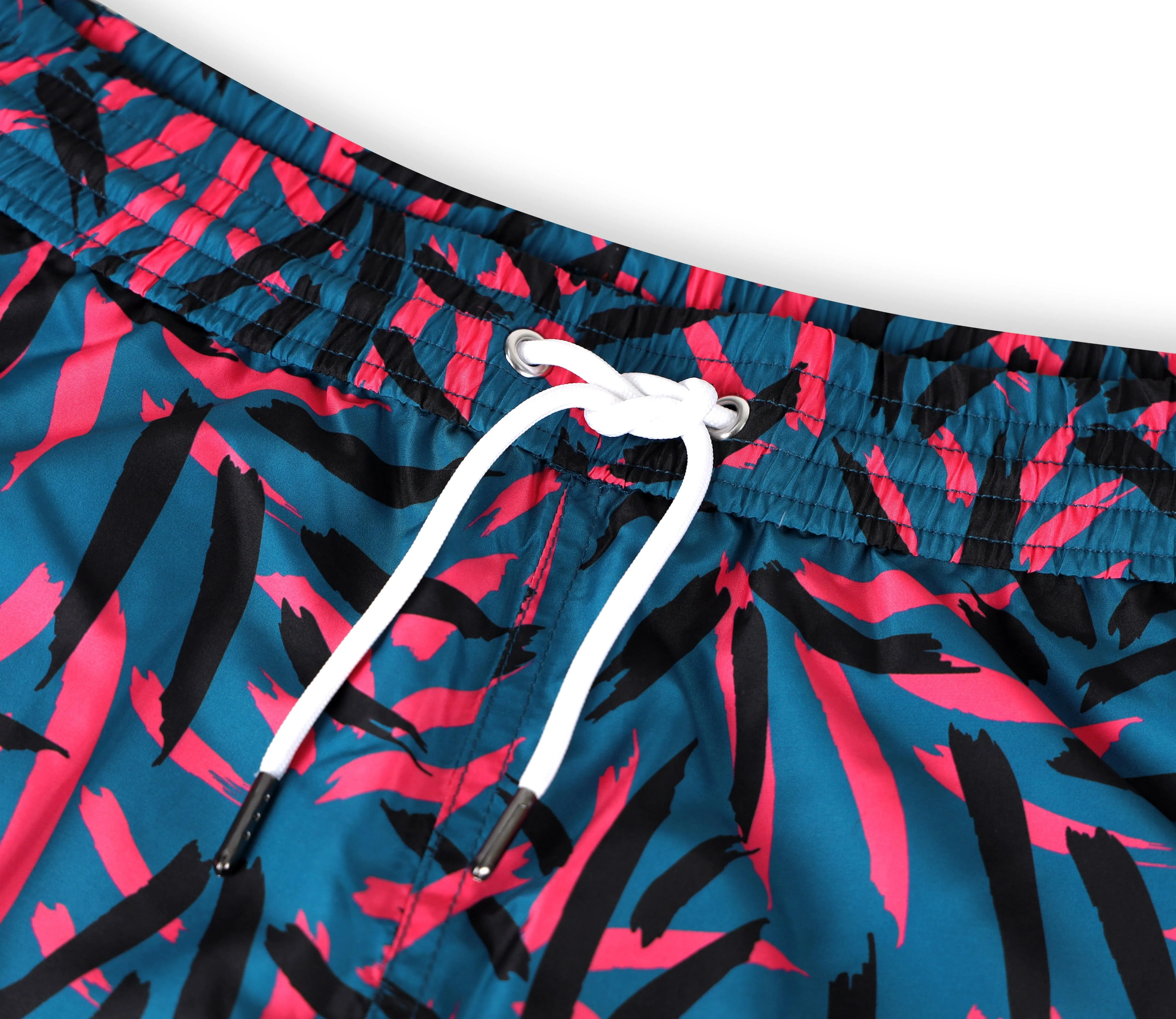 Men's Tropical Print Swim Trunk Shorts