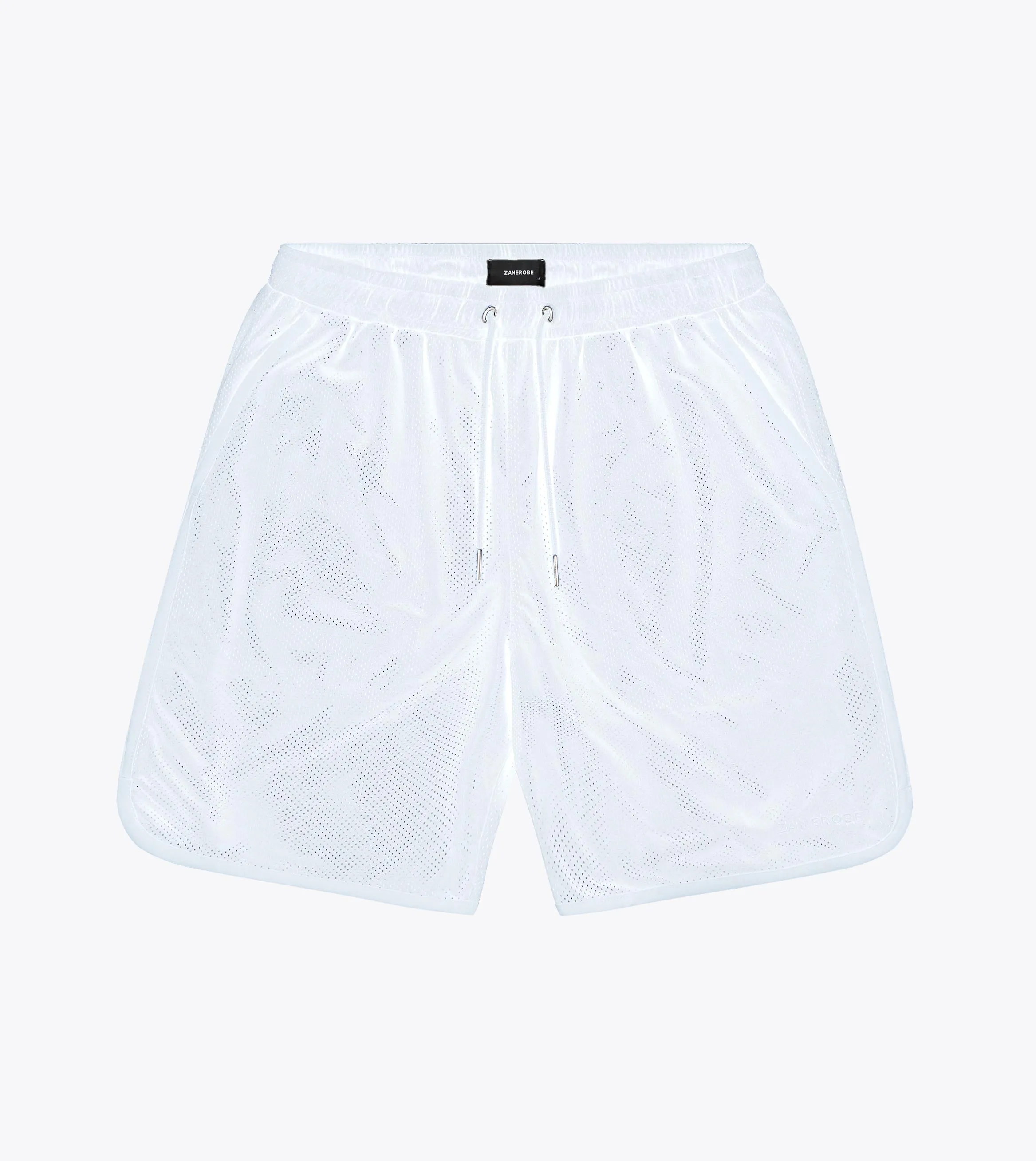 Mesh Basketball Short White