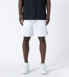 Mesh Basketball Short White