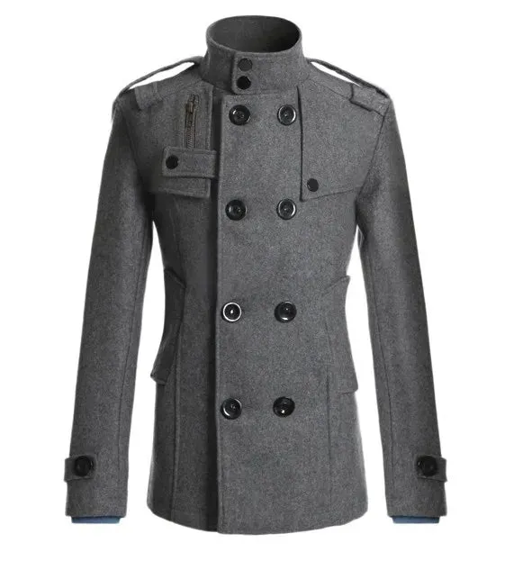 Mrmt 2024 brandneue Herren Woll mantel für Männer Lang anzug Männer Wolle Wind jacke Mann Woll mantel Oberbekleidung Freizeit kleidung