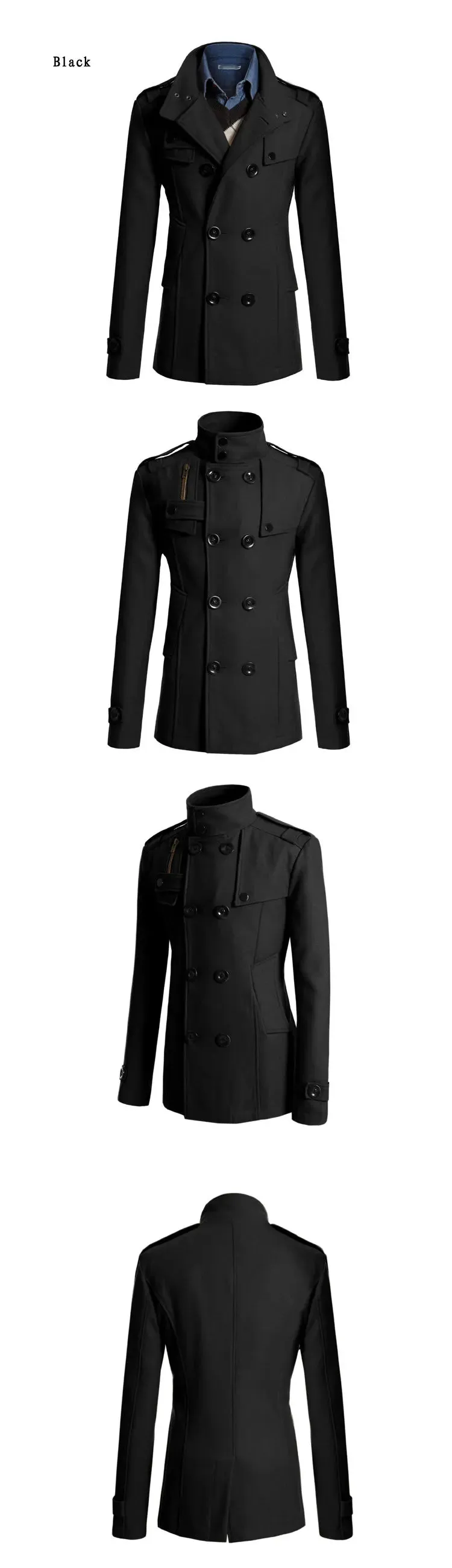 Mrmt 2024 brandneue Herren Woll mantel für Männer Lang anzug Männer Wolle Wind jacke Mann Woll mantel Oberbekleidung Freizeit kleidung