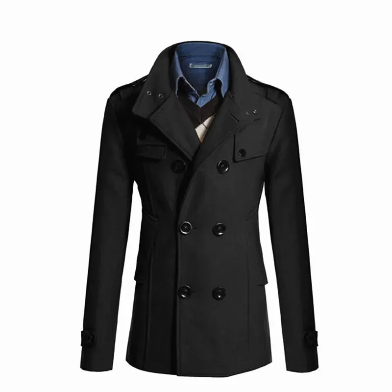Mrmt 2024 brandneue Herren Woll mantel für Männer Lang anzug Männer Wolle Wind jacke Mann Woll mantel Oberbekleidung Freizeit kleidung