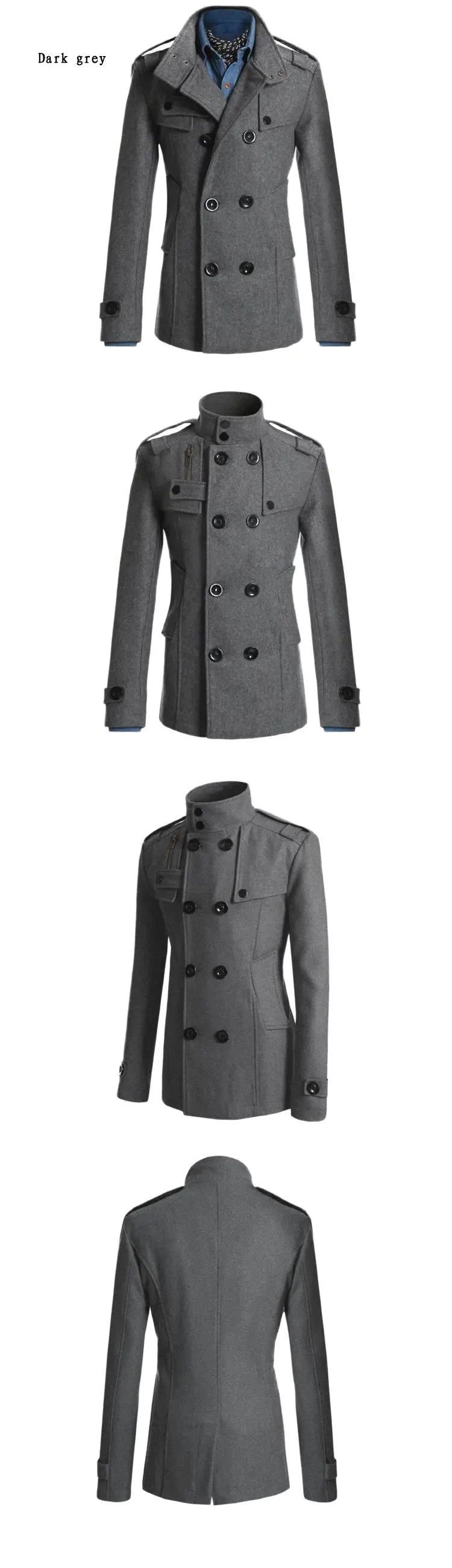 Mrmt 2024 brandneue Herren Woll mantel für Männer Lang anzug Männer Wolle Wind jacke Mann Woll mantel Oberbekleidung Freizeit kleidung