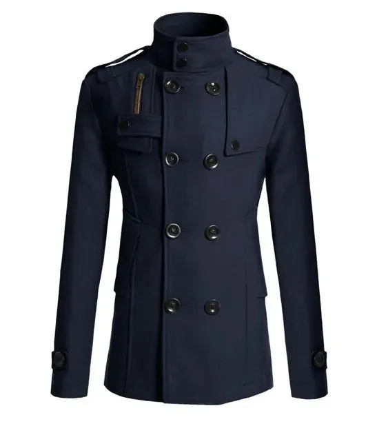 Mrmt 2024 brandneue Herren Woll mantel für Männer Lang anzug Männer Wolle Wind jacke Mann Woll mantel Oberbekleidung Freizeit kleidung