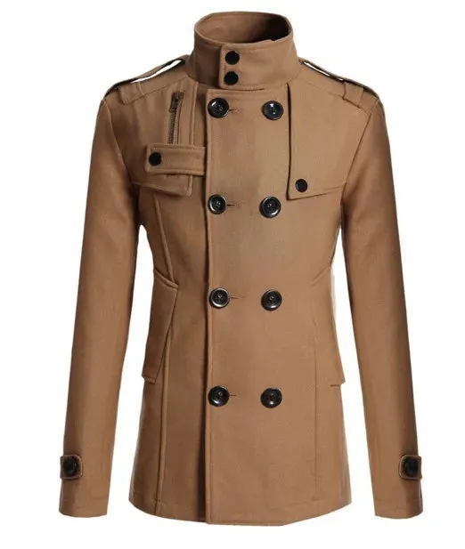 Mrmt 2024 brandneue Herren Woll mantel für Männer Lang anzug Männer Wolle Wind jacke Mann Woll mantel Oberbekleidung Freizeit kleidung