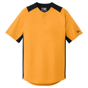 New Era Men's Gold/Black Diamond Era 2-Button Jersey