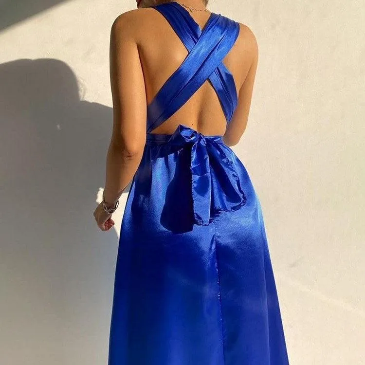 New Wrap Hips Women Dresses Long Sleeve Female Robe Body-con Neck