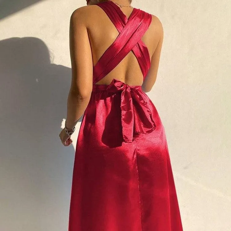 New Wrap Hips Women Dresses Long Sleeve Female Robe Body-con Neck