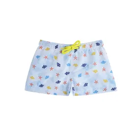 Ocean tie-dye swimming trunks
