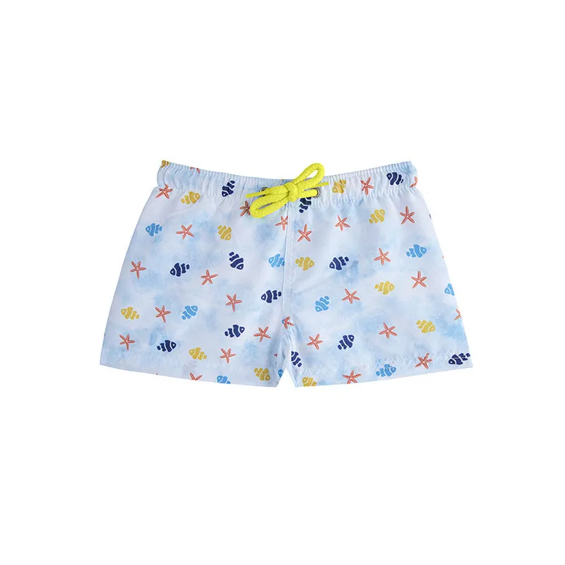 Ocean tie-dye swimming trunks