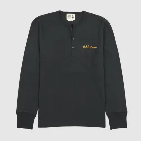 Old Crow Speed Shop by Glad Hand & Co. Printed Pocket Henley T-Shirt