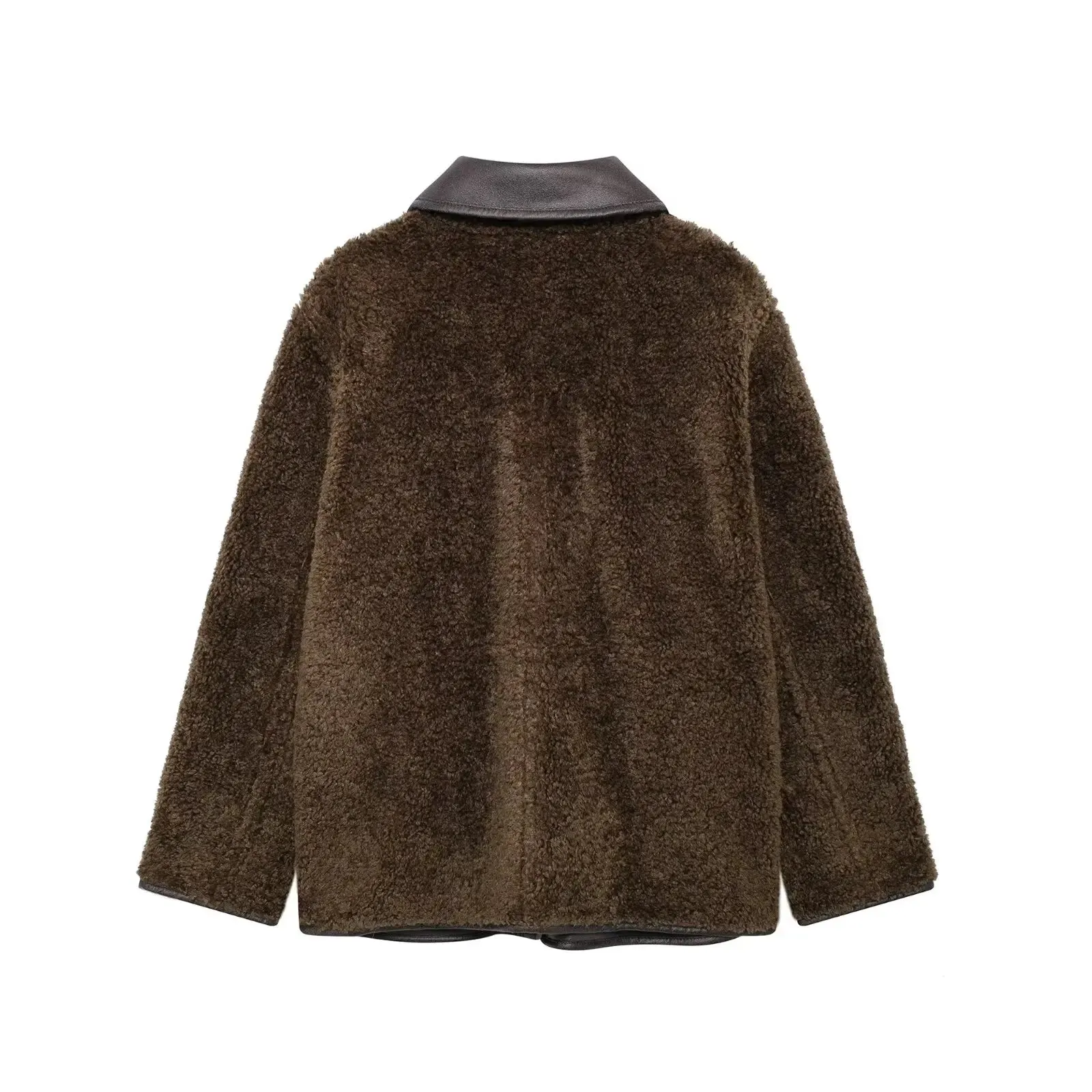 ONKOGENE frauen Herbst Winter Neue Mode Reversible Jacke Weibliche Elegante Warme High Street einreiher Tasche Casual Jacke