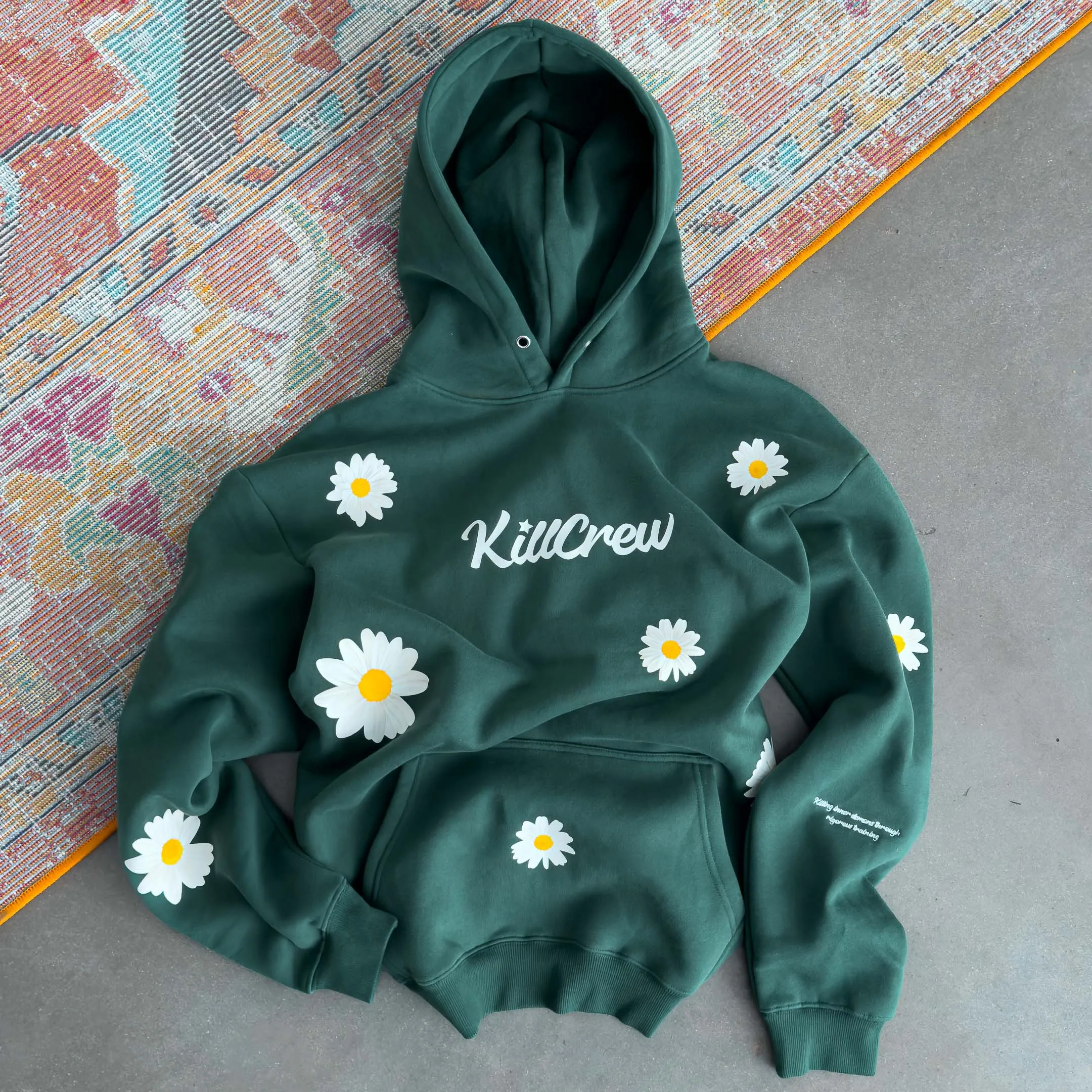 OVERSIZED LUX "DAISY" HOODIE - GREEN