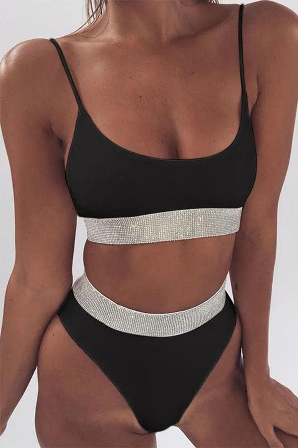 Patchwork Flattering High Waisted Bikini