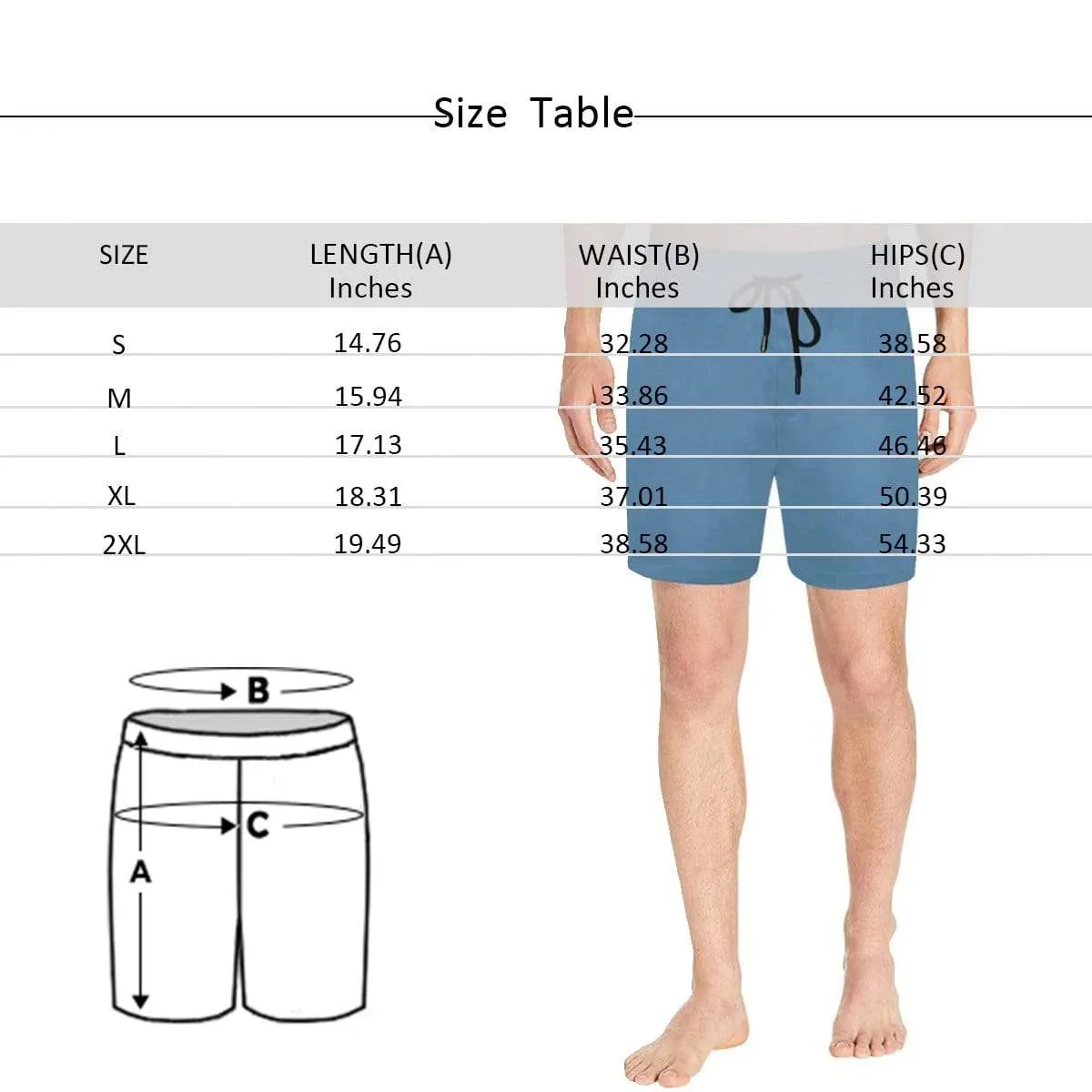 Personalized Swim Trunks Custom Face I Love You Red Heart Men's Quick Dry Swim Shorts for Valentine's Day