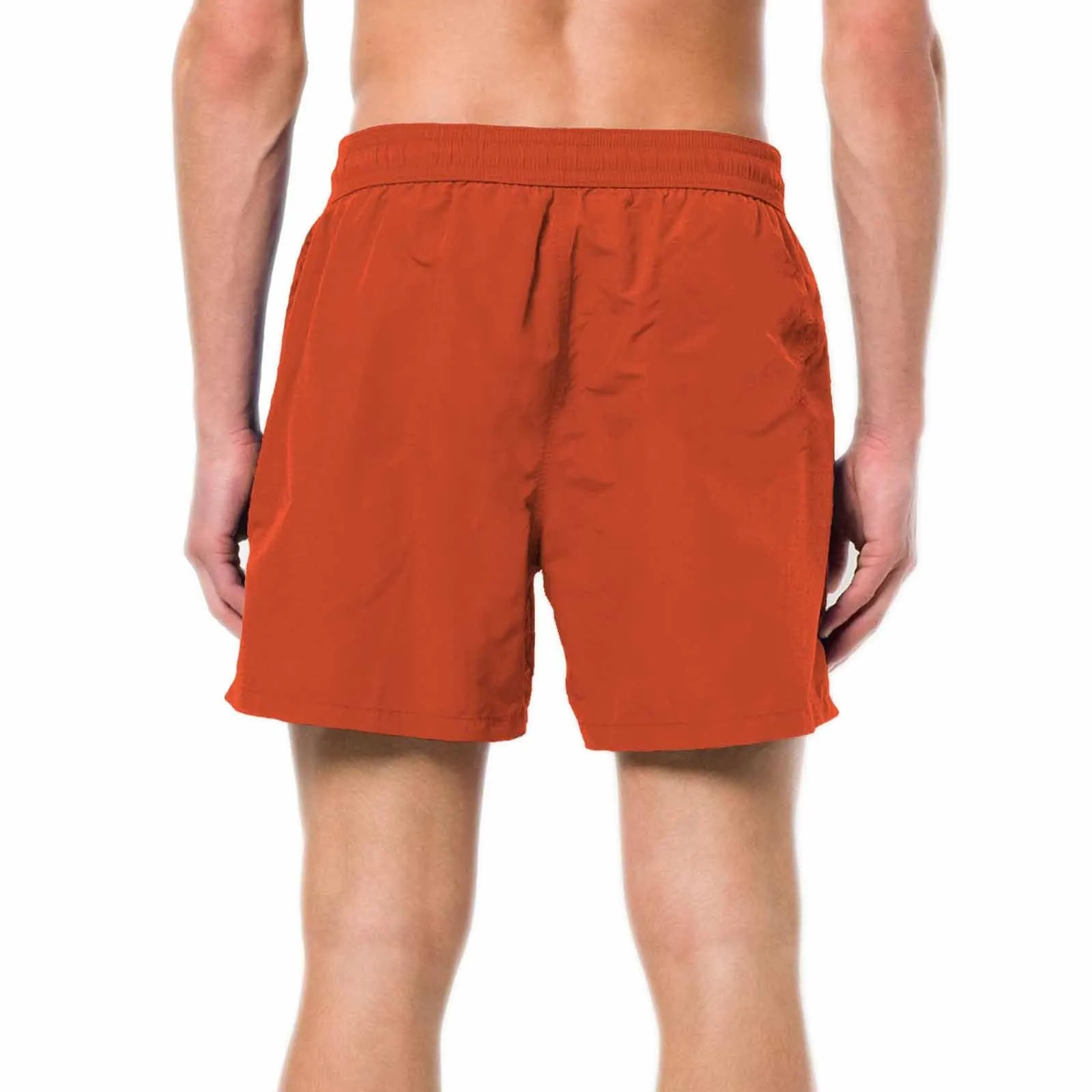 Personalized Swim Trunks Custom Swimming Trunks Custom Face & Text Orange Men's Quick Dry Swim Shorts for Father's Day
