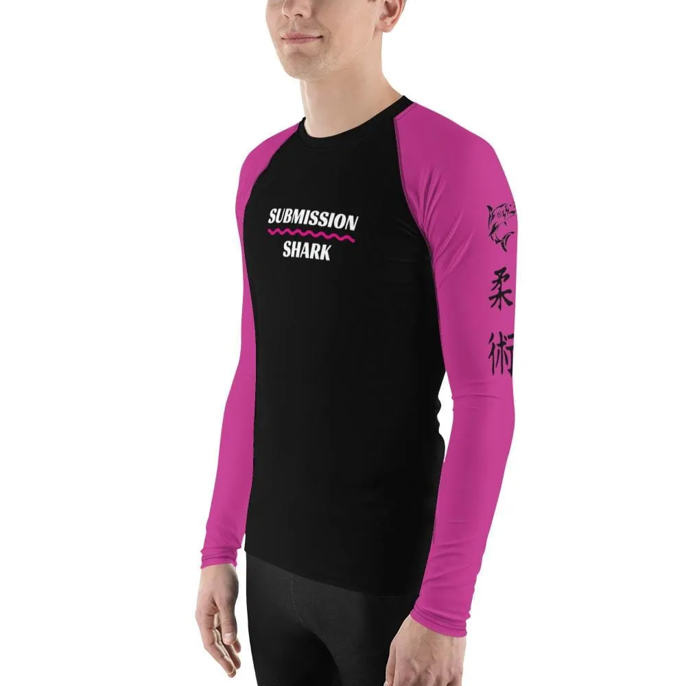 Pink SS Premium Standard ~ Men's BJJ Rash Guard