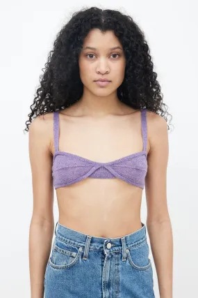 Purple Cashmere Eda Bralette