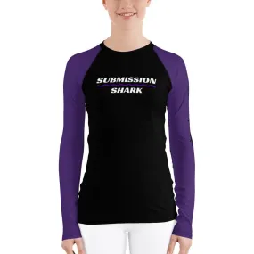 Purple SS Premium Standard ~ Women's Rash Guard