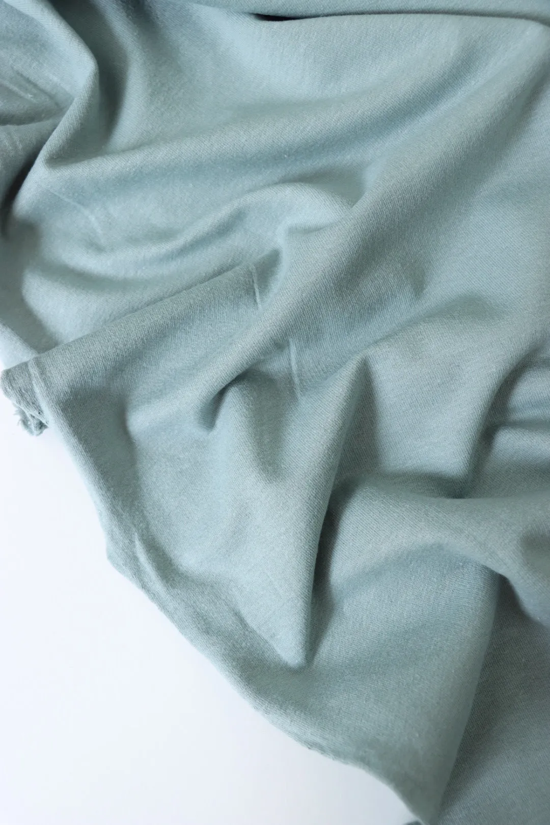 Rain Cloud Blue Cotton Spandex French Terry
