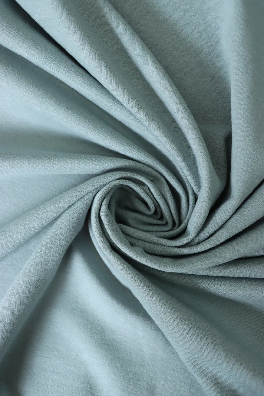Rain Cloud Blue Cotton Spandex French Terry