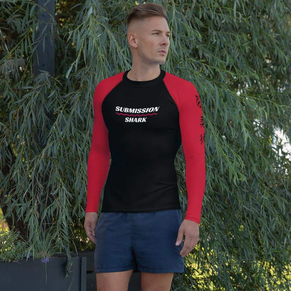 Red SS Premium Standard ~ Men's BJJ Rash Guard