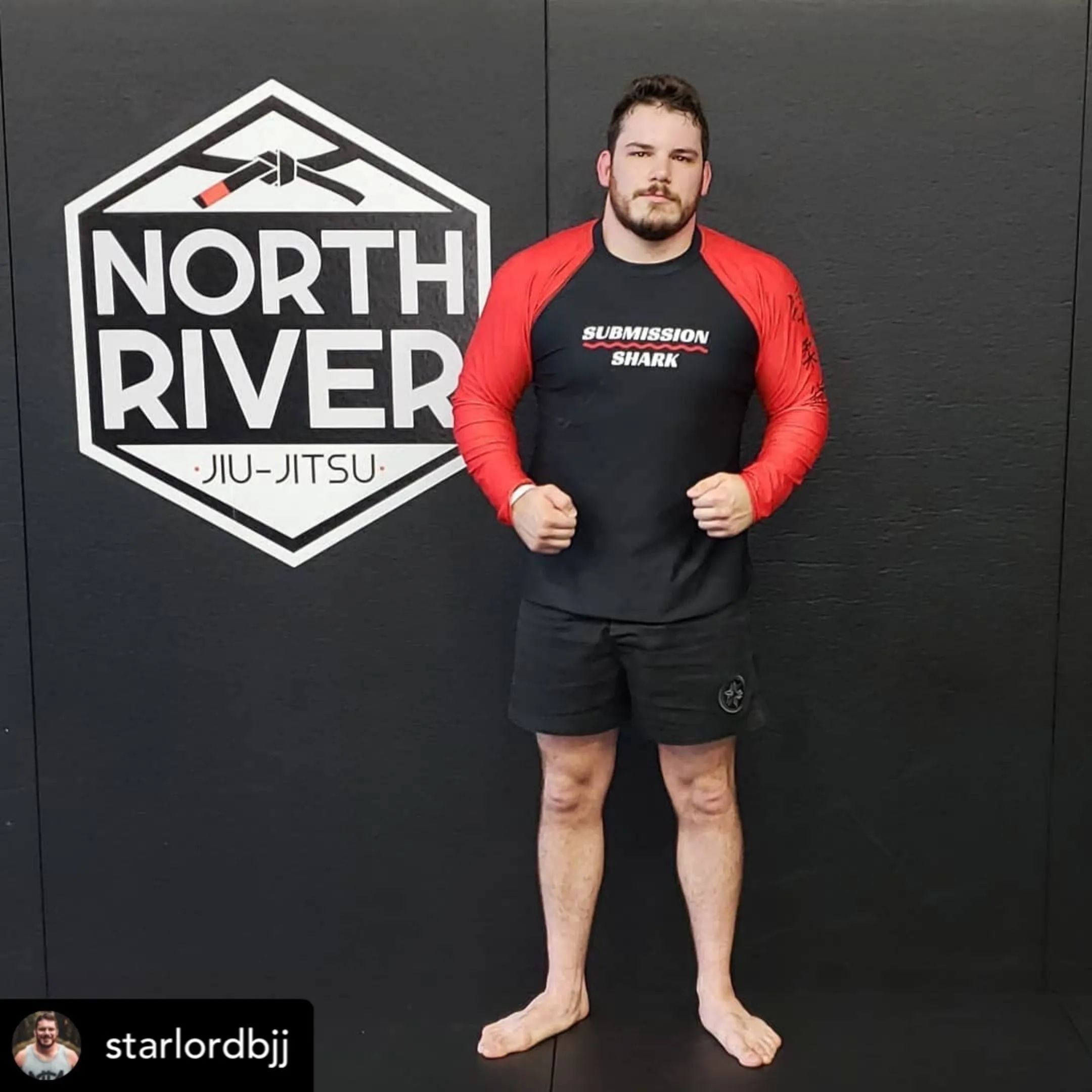 Red SS Premium Standard ~ Men's BJJ Rash Guard