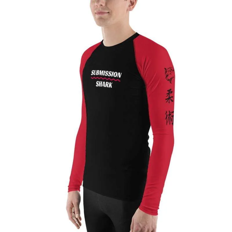 Red SS Premium Standard ~ Men's BJJ Rash Guard