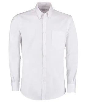 Slim fit workwear Oxford shirt long-sleeved (slim fit) | White