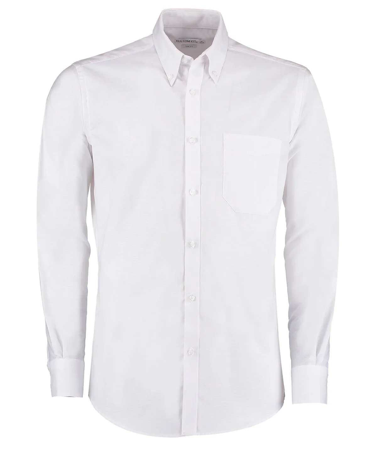 Slim fit workwear Oxford shirt long-sleeved (slim fit) | White