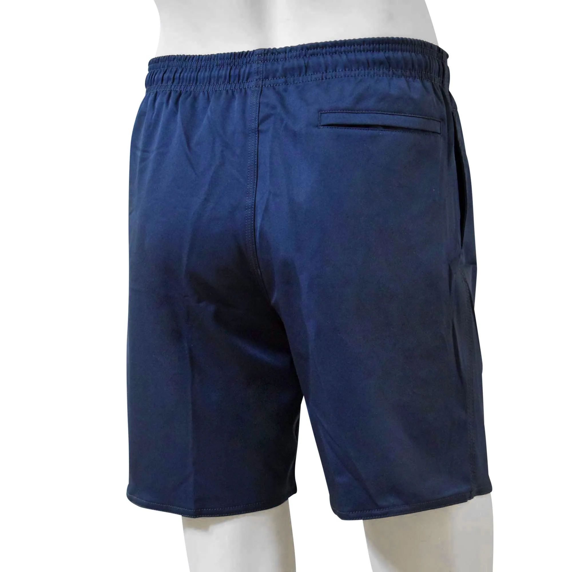 Solid Color Men's Elastic Shorts with Pockets, Quick Dry Board Shorts, Beach Shorts, Swim Trunks, Sportwear