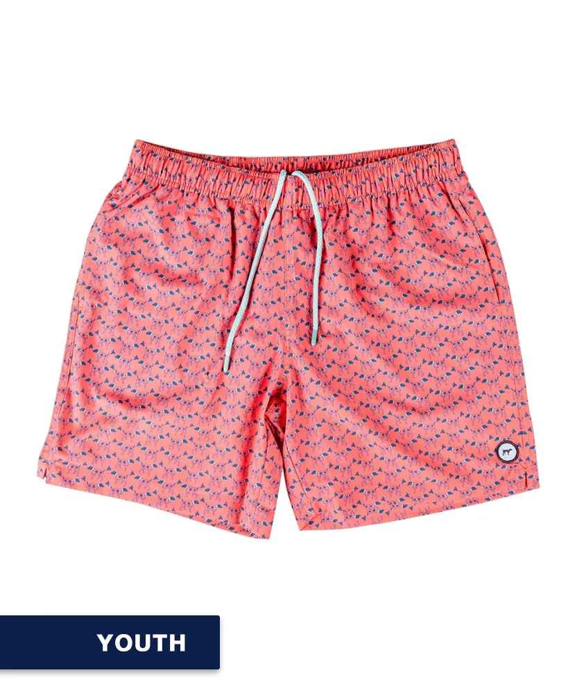 Southern Point - Youth Greyton Pattern Swim Trunks