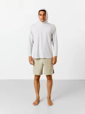 SPF50 Long Sleeve Hooded Active Shirt |Dove Grey